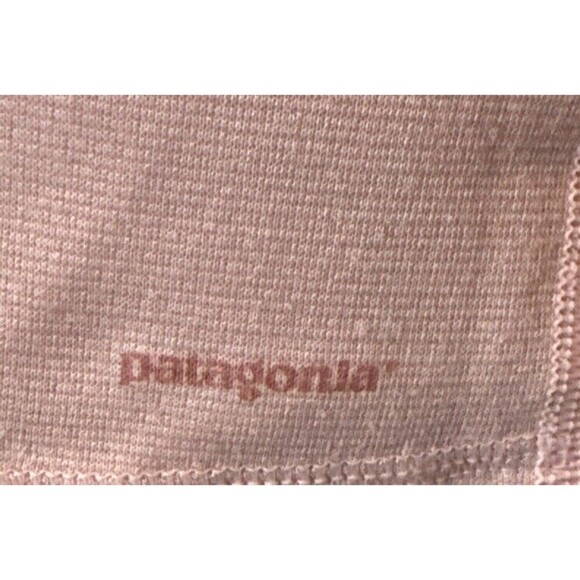 Women’s Patagonia Apilene PINK w/Buttons Knit Long Sleeve Top Shirt Polyester L - Picture 3 of 9